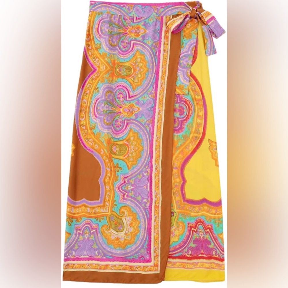Zara Multicolor Patterned skirt - Picture 16 of 16